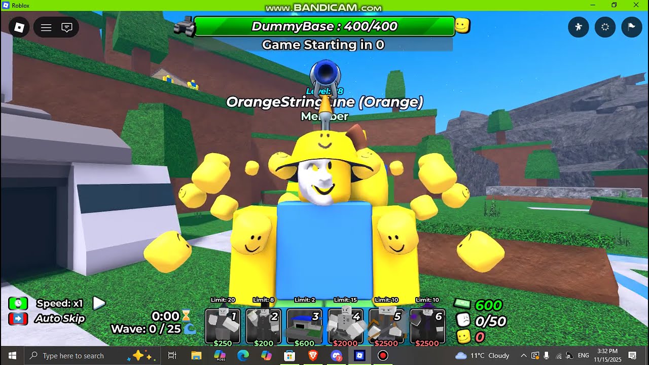 Large block dummy showcase in dummy defence