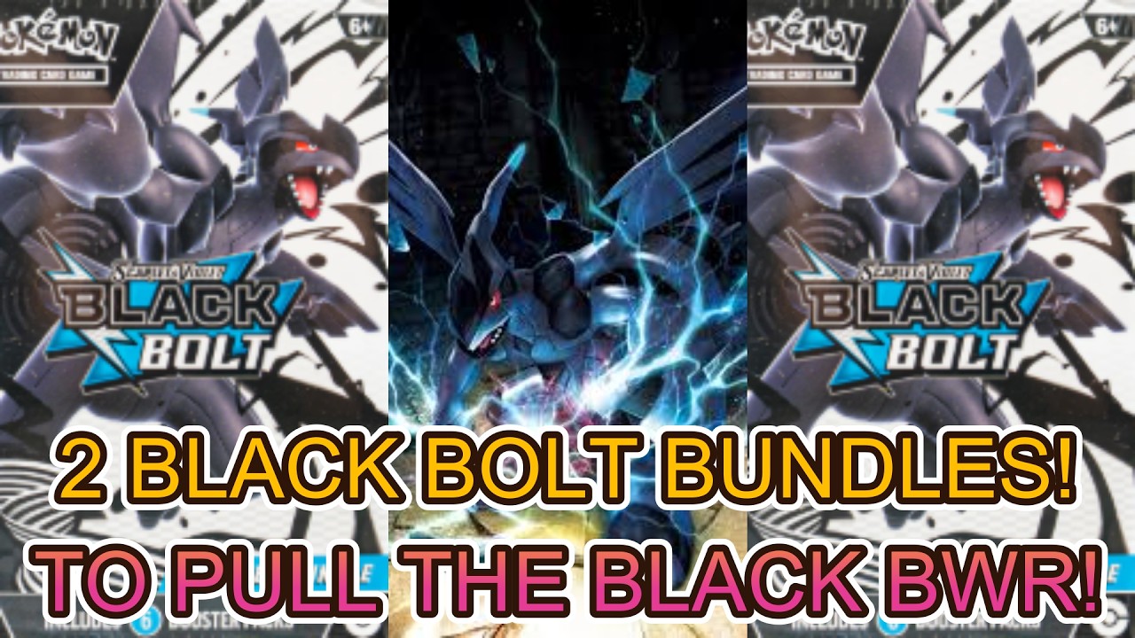 MY FAVORITE SET TO RIP! 2 BLACK BOLT BOOSTER BUNDLES! THE BEST SCARLET & VIOLET SET! CHASING THE BWR