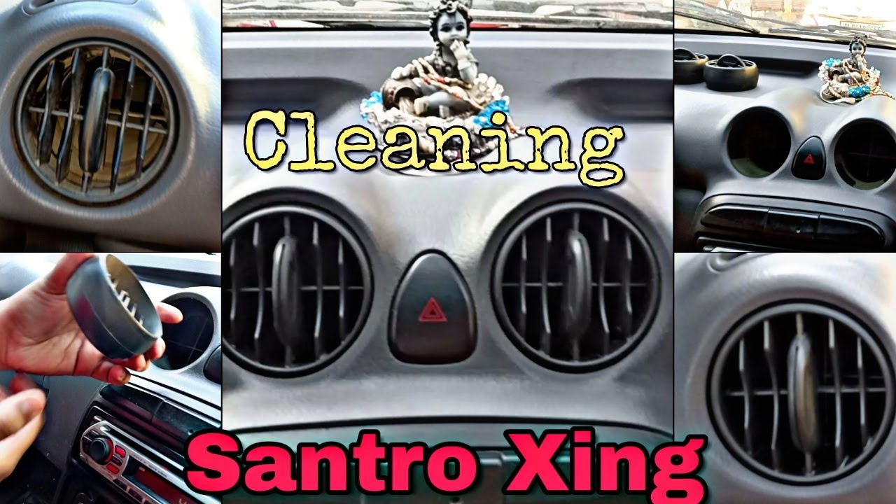 How To Open AC Vents Of Santro Xing | Cleaning Of  AC Vents | SANTRO XING | Hindi | 2020