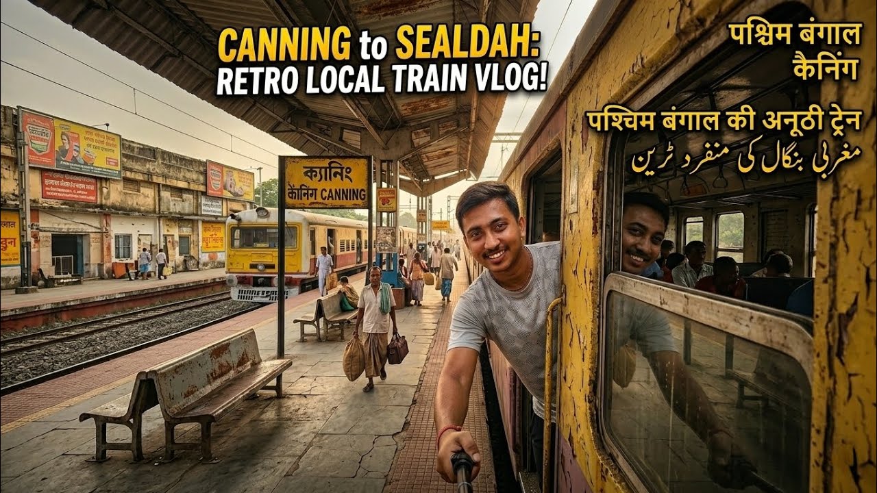 Canning to Sealdah: Experiencing West Bengal's Retro Local Train! 🚂