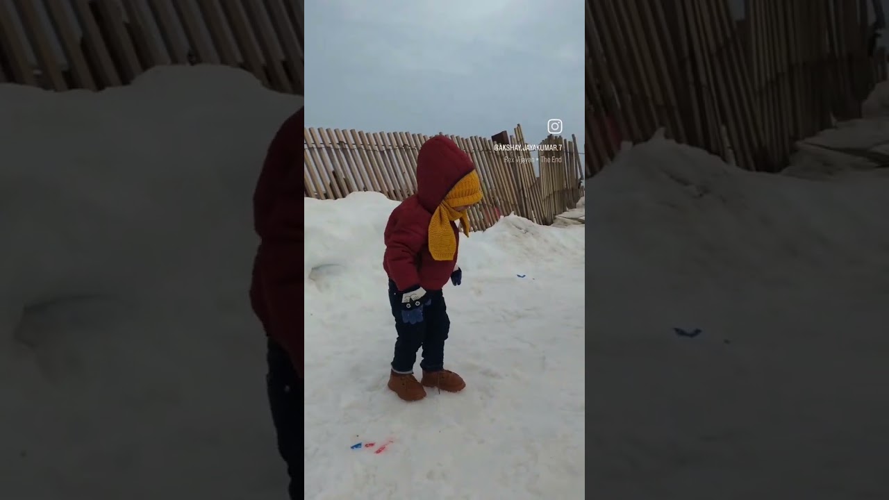 First  Snow experience is like.. 😘❤️ 