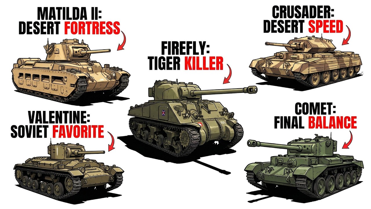 Every British Tank Used in World War II Explained