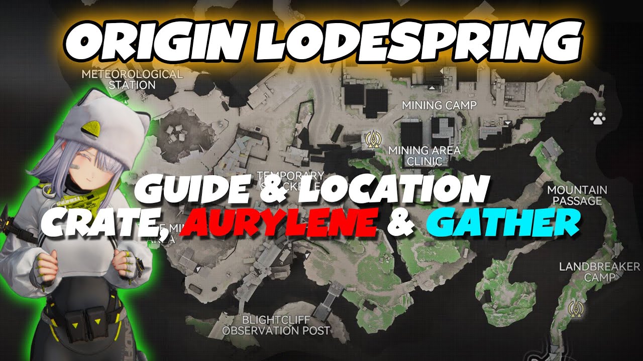 COMPLETE GUIDE ALL CRATE, AURYLENE & GATHER LOCATION AT ORIGIN LODESPRING | ARKNIGHTS: ENFIELD