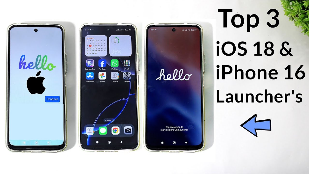 Best iOS 18 & iPhone 16 Launcher's For Android | Convert Android To iOS 18 |  Like Real iPhone 16