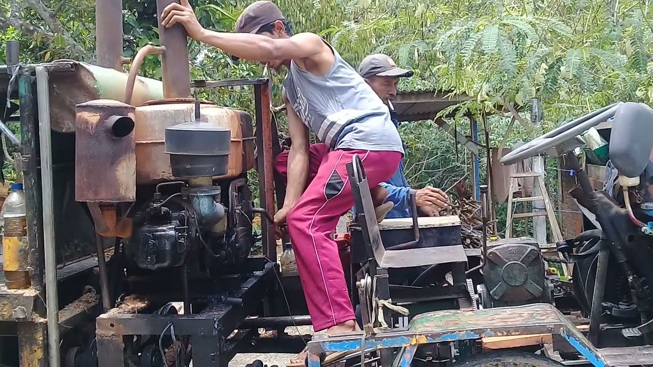 diesel tianli gergaji kayu keliling/serkel #mata gergaji
