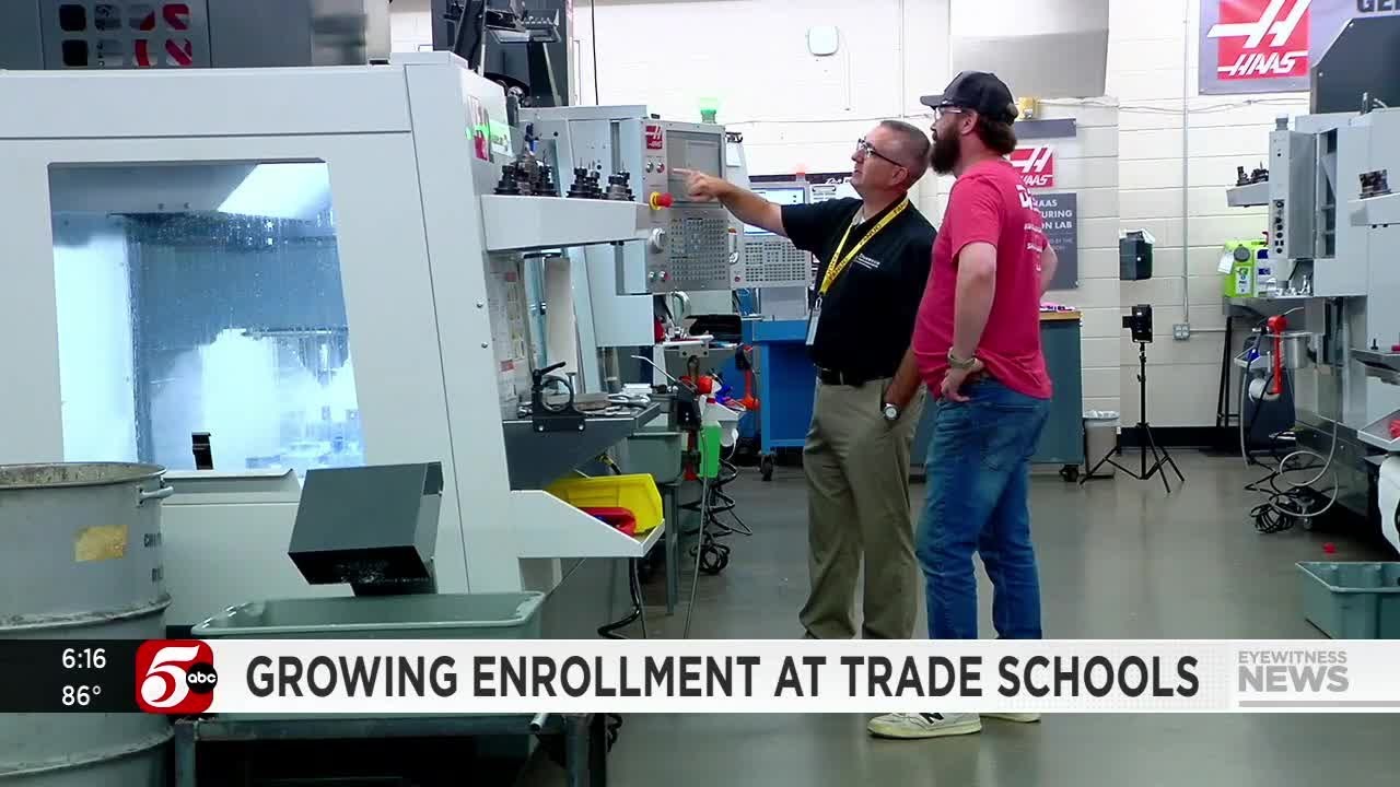 Growing enrollment at trade schools in Minnesota
