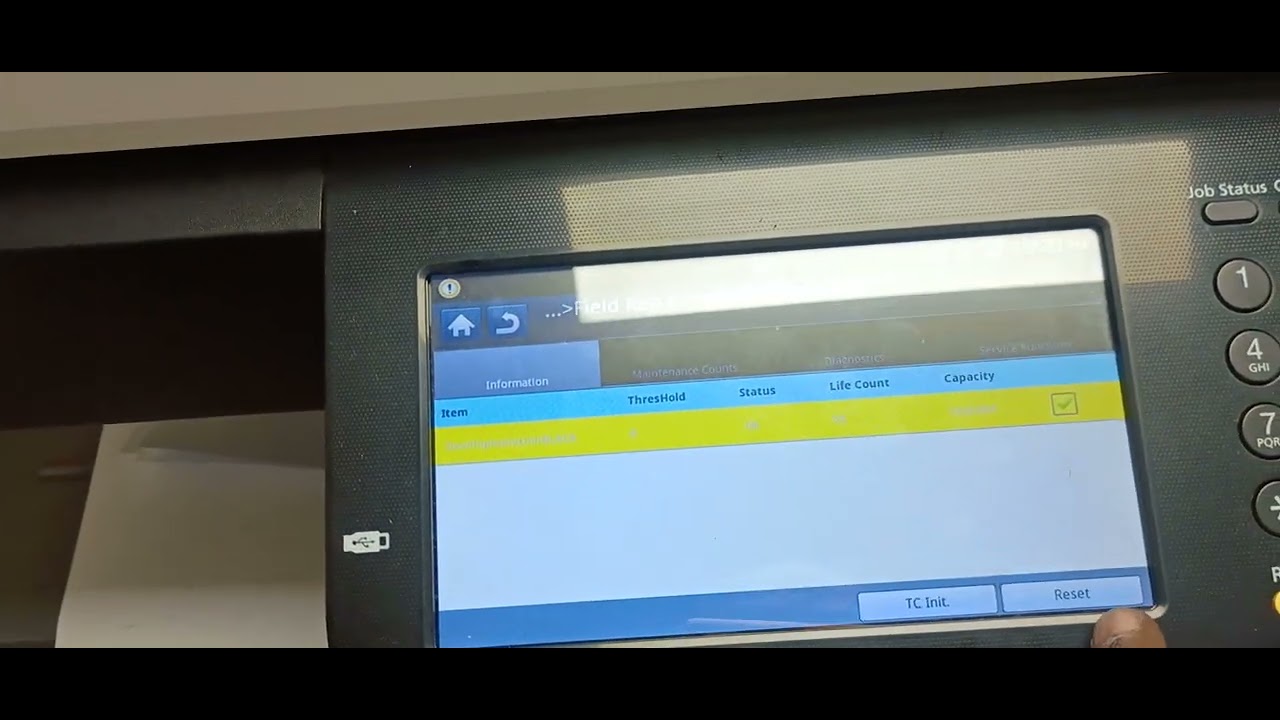 HP LASERJET MFP M72625DN DEVELOPER UNIT RESET