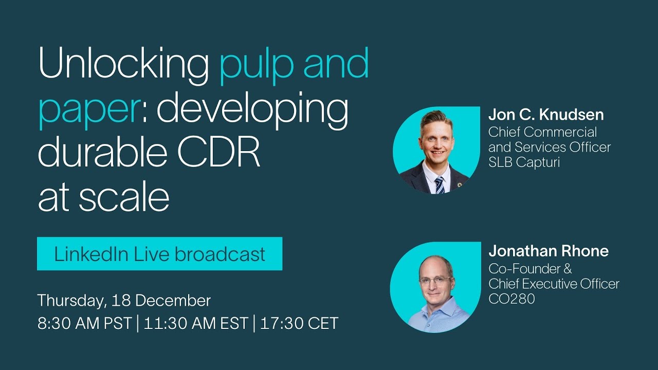 Unlocking pulp and paper: Developing durable CDR at scale