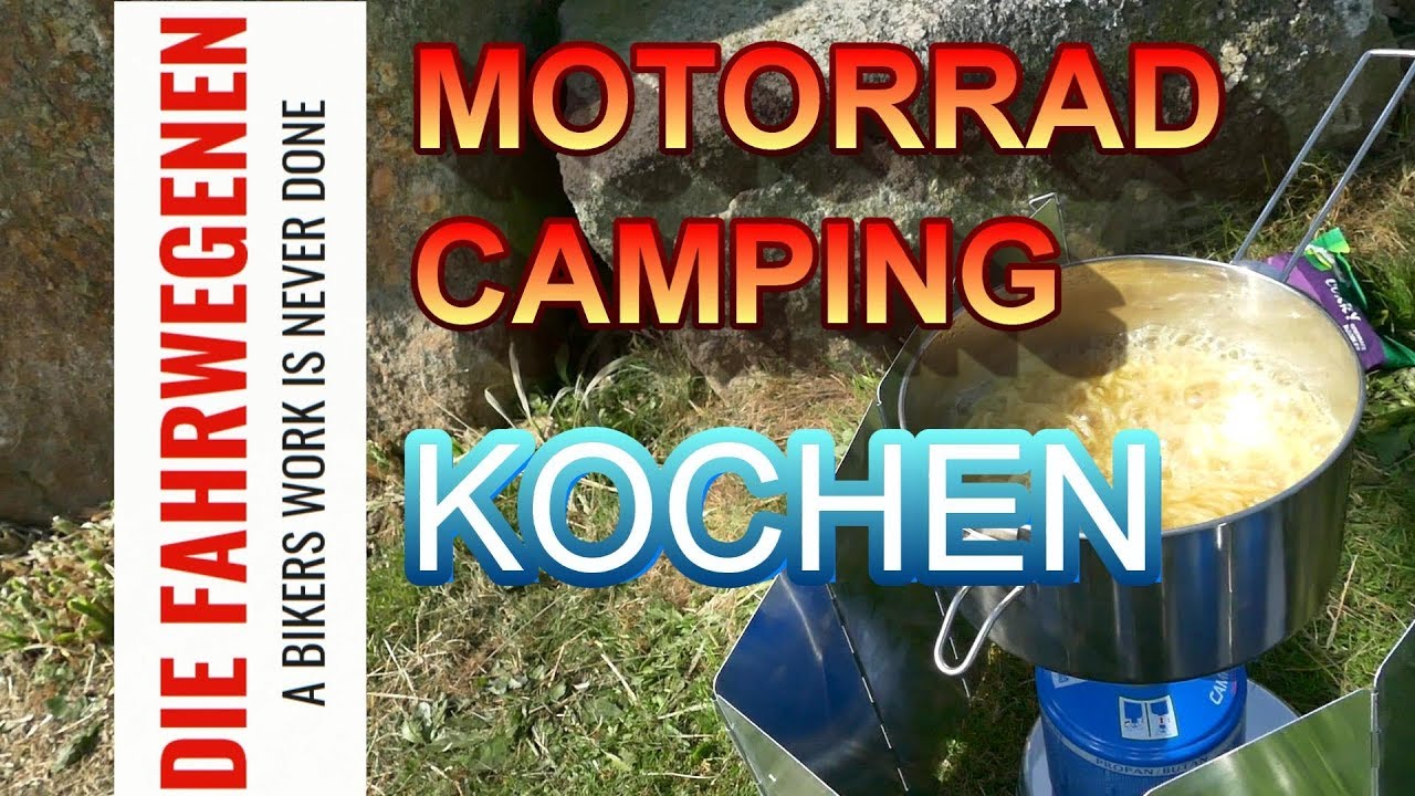 Motorradcamping....Kochen....Gaskocher, Topfset, .....Die Fahrwegenen