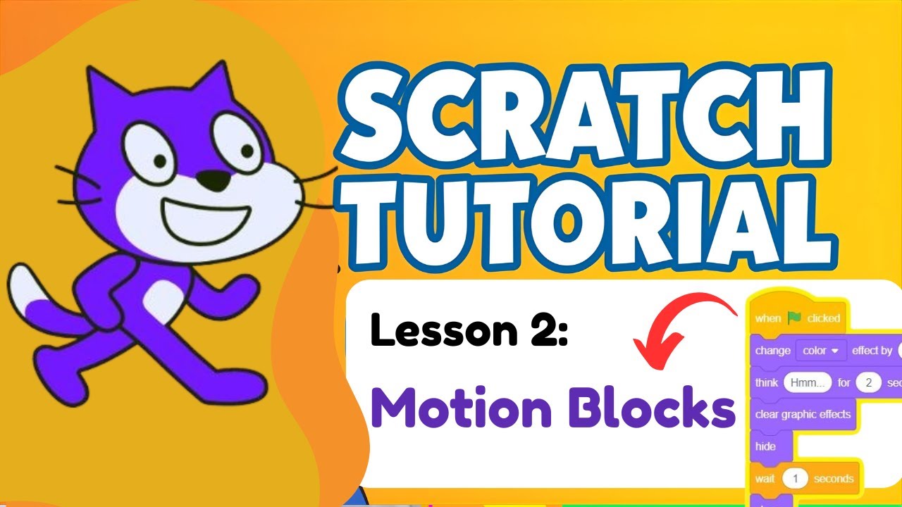 Scratch Program for Kids | Learn Motion Blocks in Scratch Step by Step 🚀