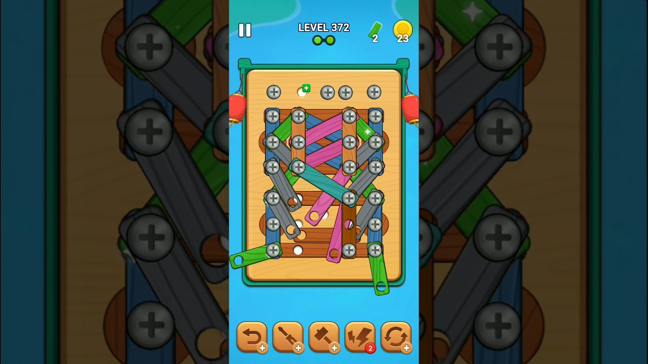 wood nuts & bolts, screw level 372