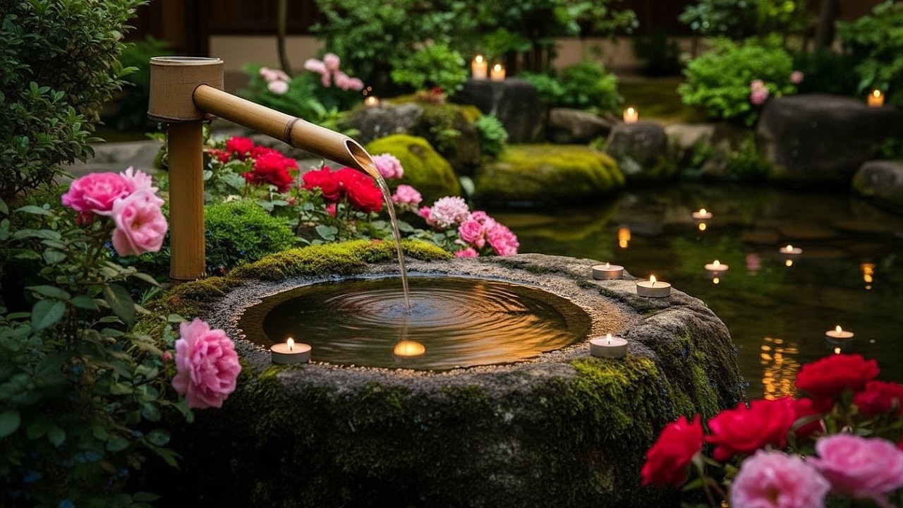 Deep Focus for Work & Study: Bamboo Water + Soft Piano (No Lyrics) • Live Soundscape