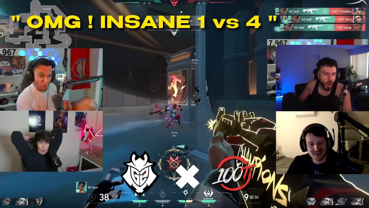 15 minutes of Unbelievable Moments from G2 vs 100T | Valorant Stage 1
