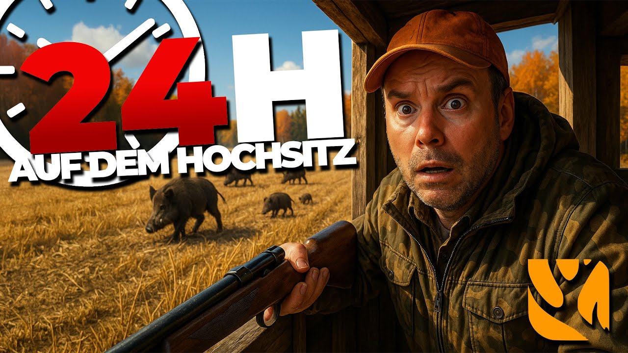 Ich habe 24 Stunden von einem Hochsitz in theHunter gejagt - und DAS ist passiert... 😳