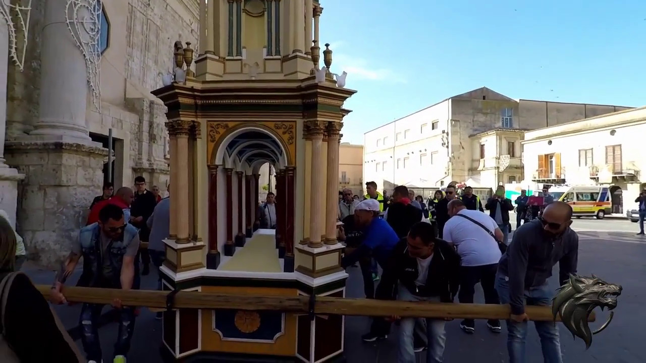 Sant'Angelo Licata uscita dei Ceri 5 Maggio 2017 Ntorcie