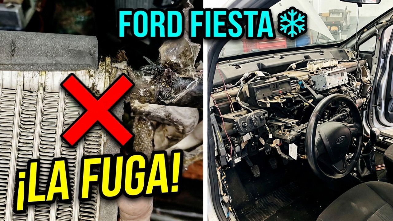 ¡LO QUÉ DEBES SABER! Cambio evaporador❄️ Ford fiesta 2010 - 2015