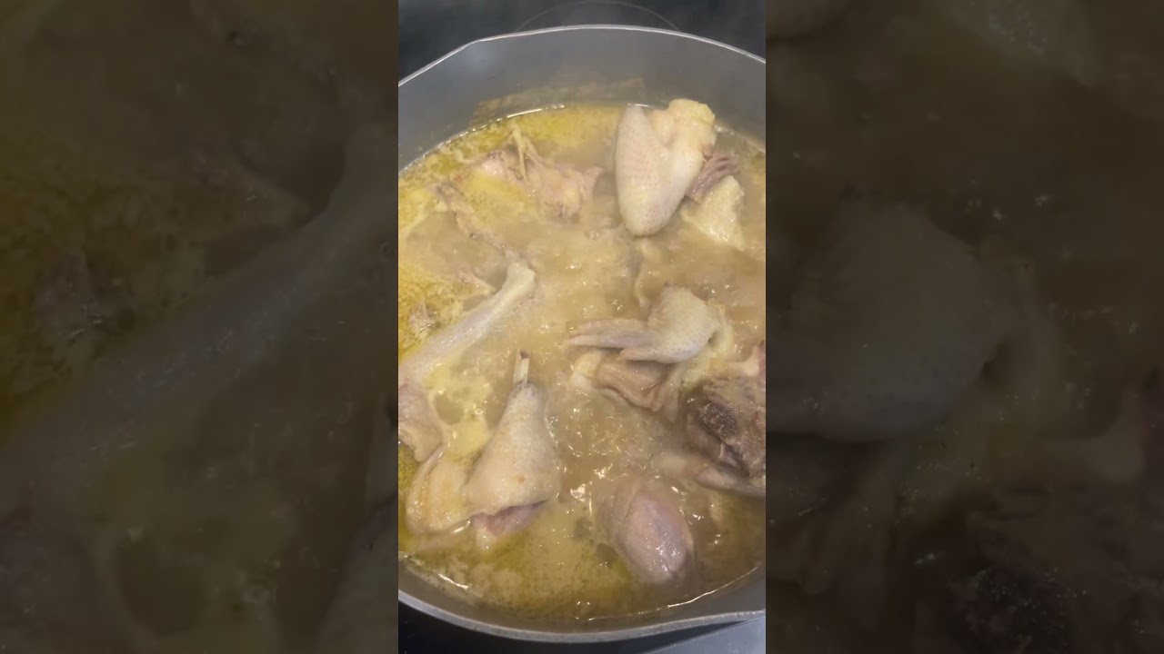 Boiled Chicken and Then Fry it 😁😁😁 