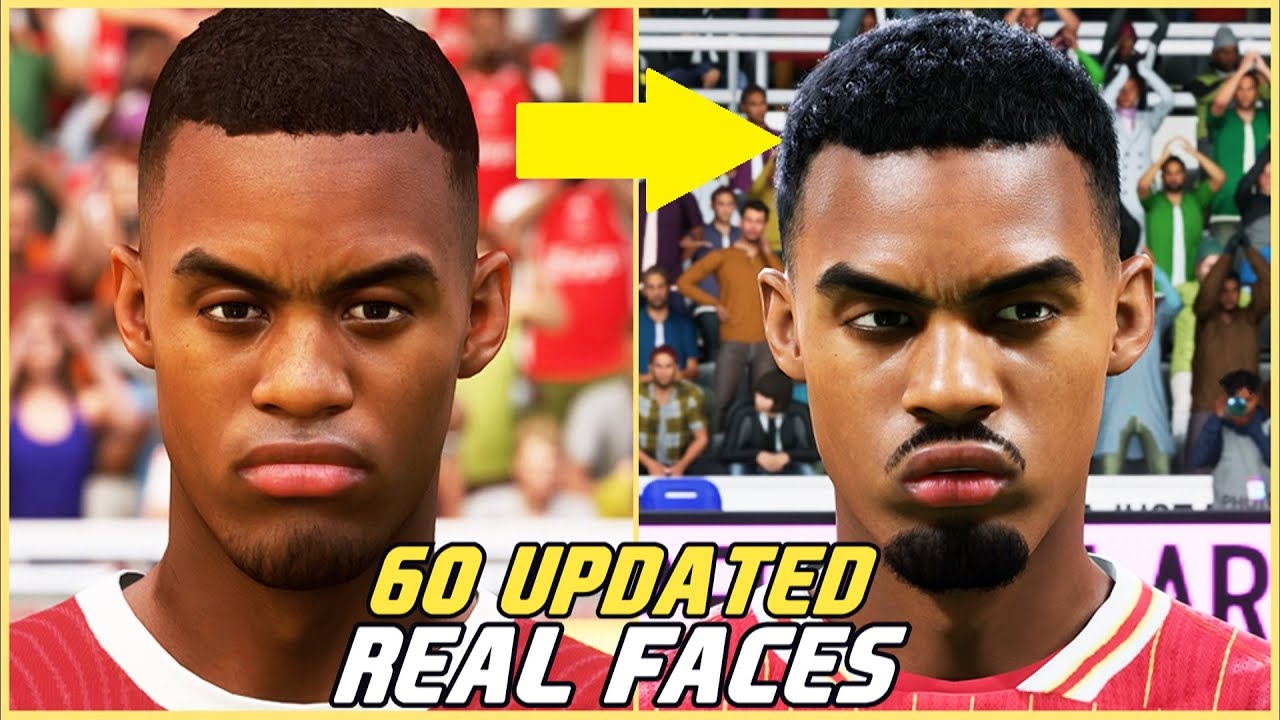 EA FC 25 - 60 REAL FACES VS UPDATED FACES COMPARISON!