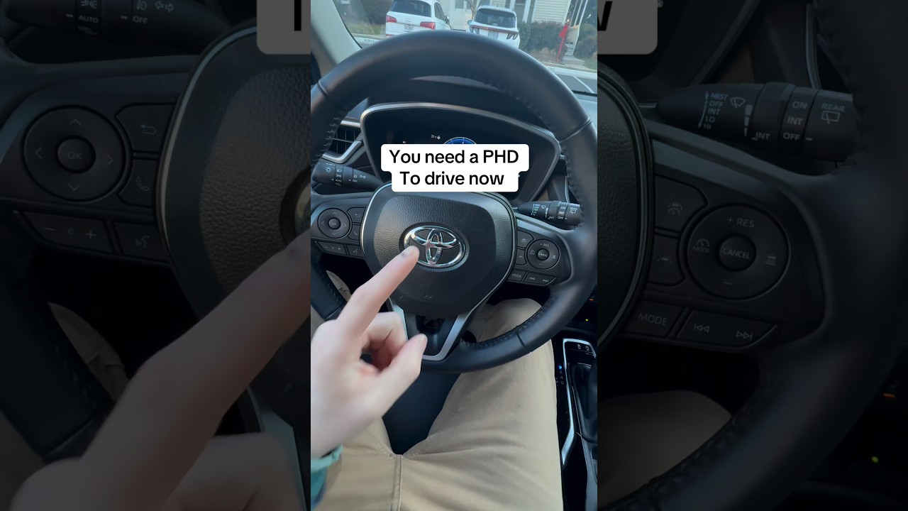 You need a PhD now for some of these new cars 