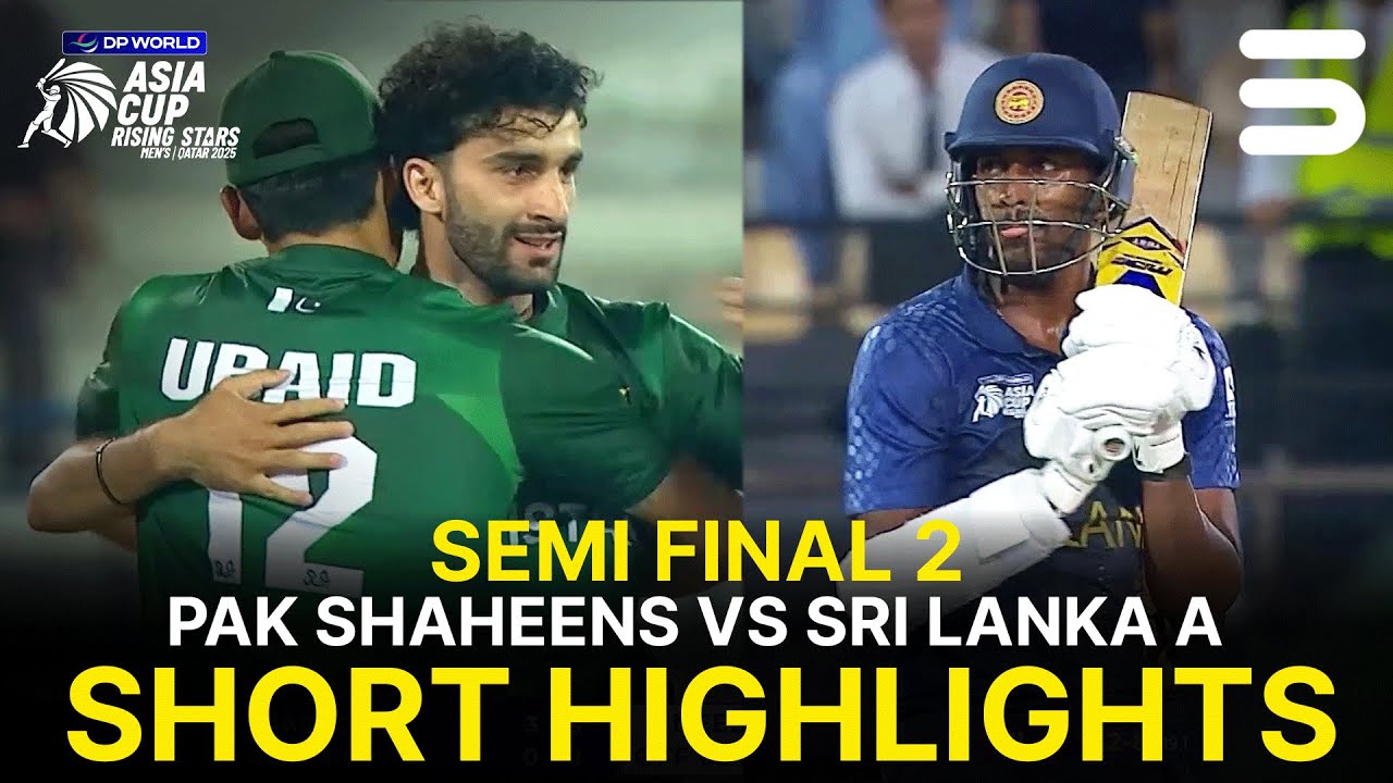 Short Highlights | Pakistan Shaheens vs Sri Lanka-A | SEMI FINAL 02 | Asia Cup | ZH1K