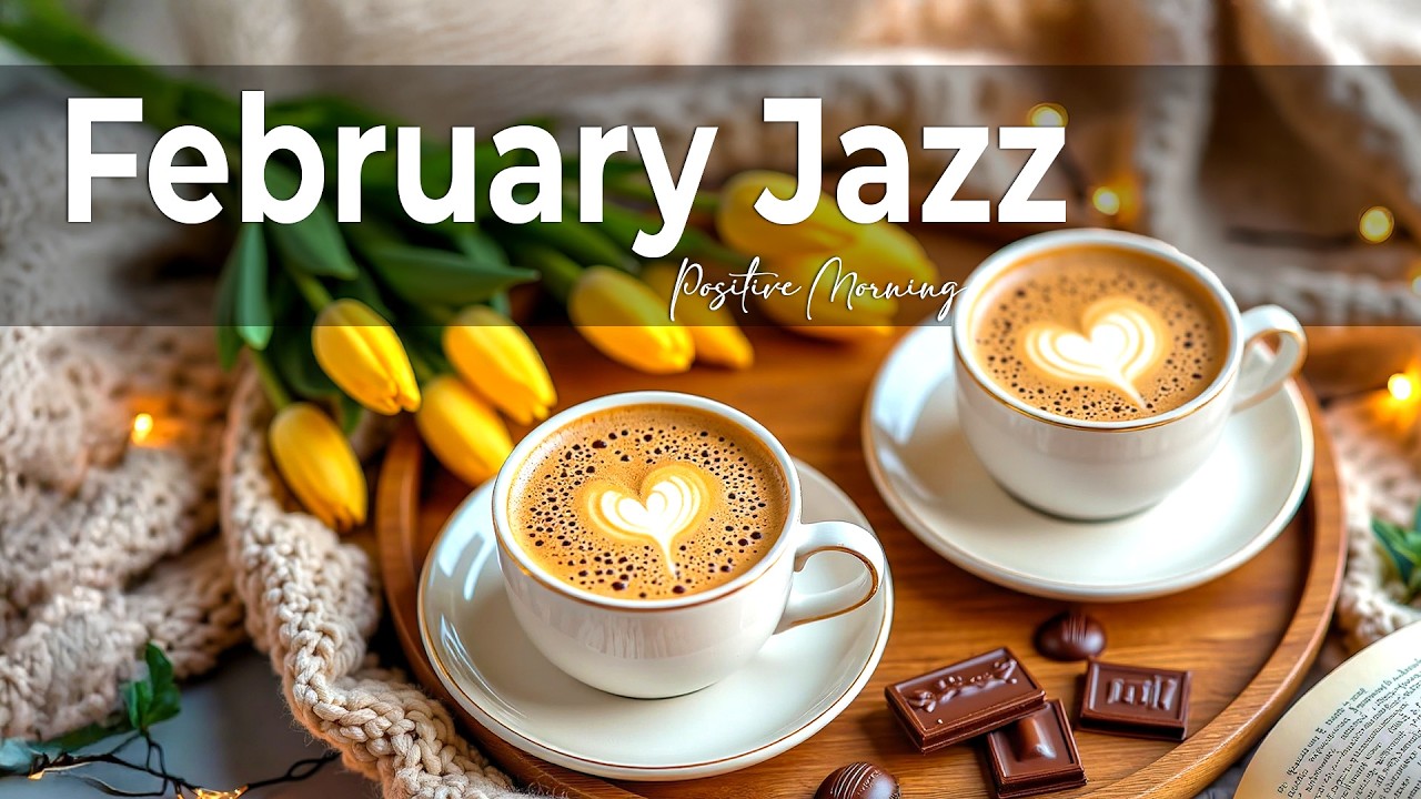 February Jazz  ☕ Positive Morning Jazz Cafe Music & Spring Bossa Nova Piano for Work, Study, Relax