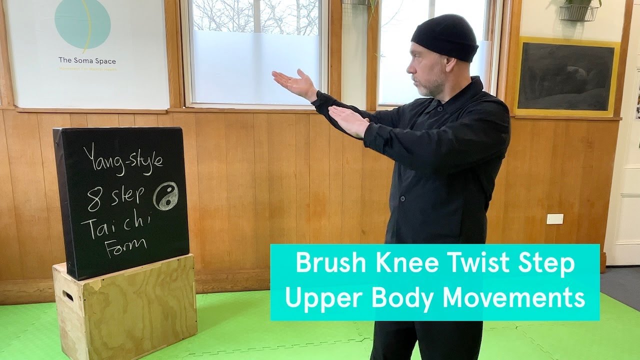 Brush Knee Twist Step Upper Body Movements