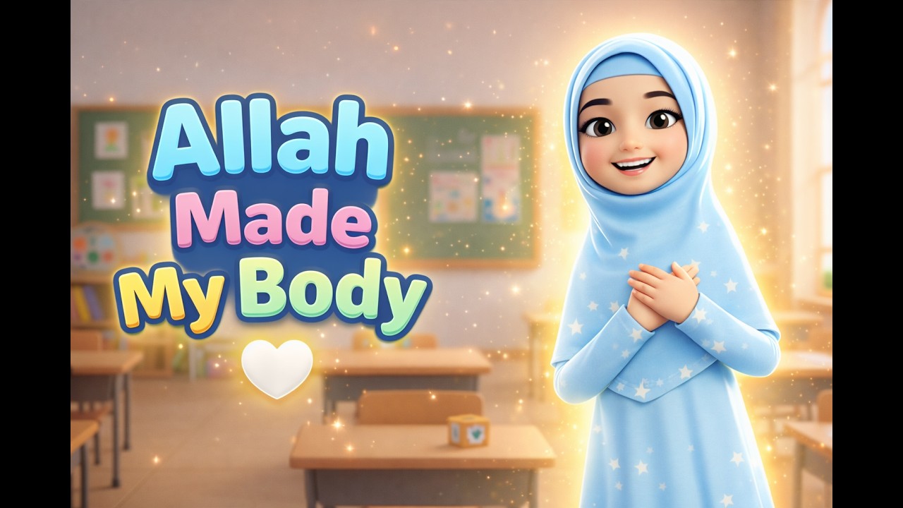 Allah Made My Body 🤍  Islamic Kids Learning Song