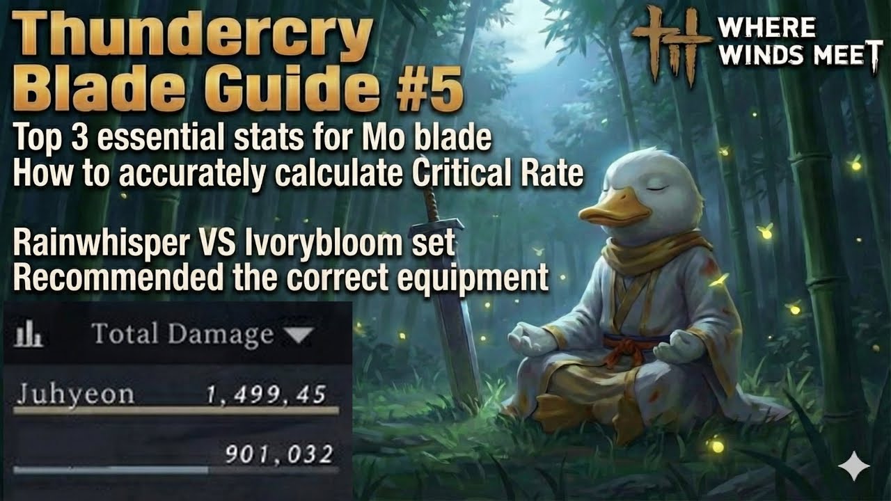 Where Winds Meet Mo Blade Build Advanced Guide #5 DPS+TANK (Thundercry Blade) 연운 맥도 가이드