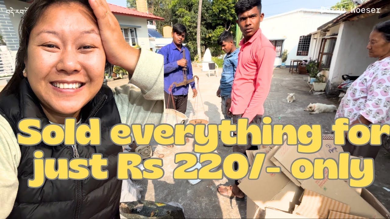 That’s how our day end with selling everything for just Rs 220/- only 🤣Derab Woeser Tibetan Vlogger