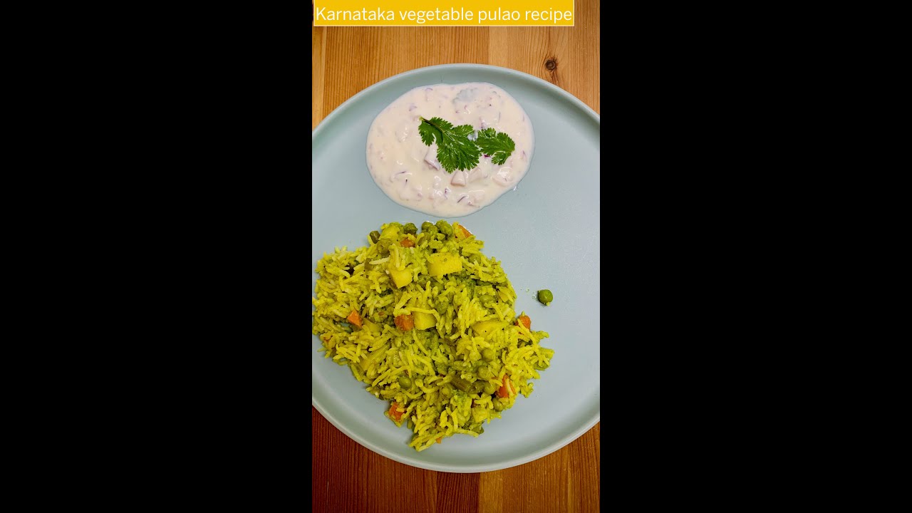 Karnataka style vegetable pulao recipe