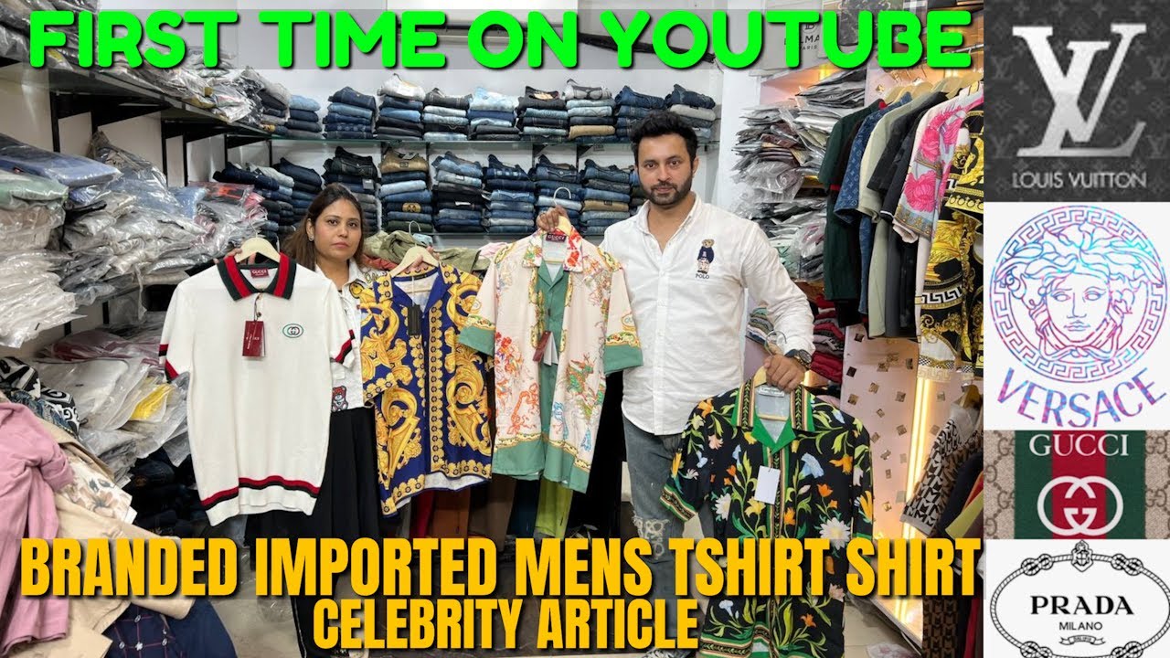 Imported Mens T-shirt Jeans etc Brand Like- Gucci Dior LV | WHOLESALE & RETAIL From Direct Warehouse