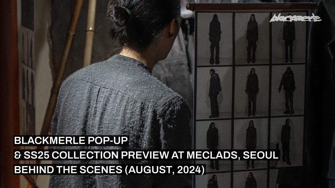 Blackmerle pop-up & SS25 collection preview at Meclads, Seoul — behind the scenes (August, 2024)