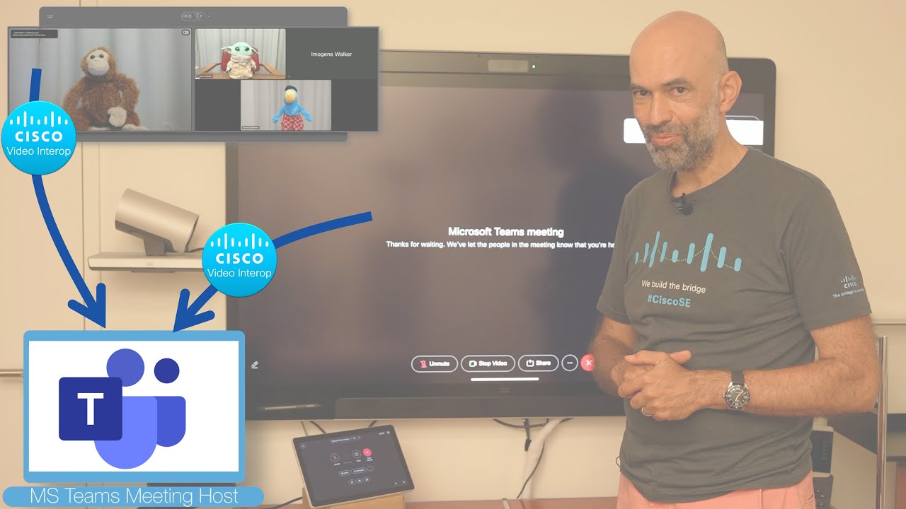 MS Teams Video Interop Cross Tenant Join (Single- and Dual Screen) Demo