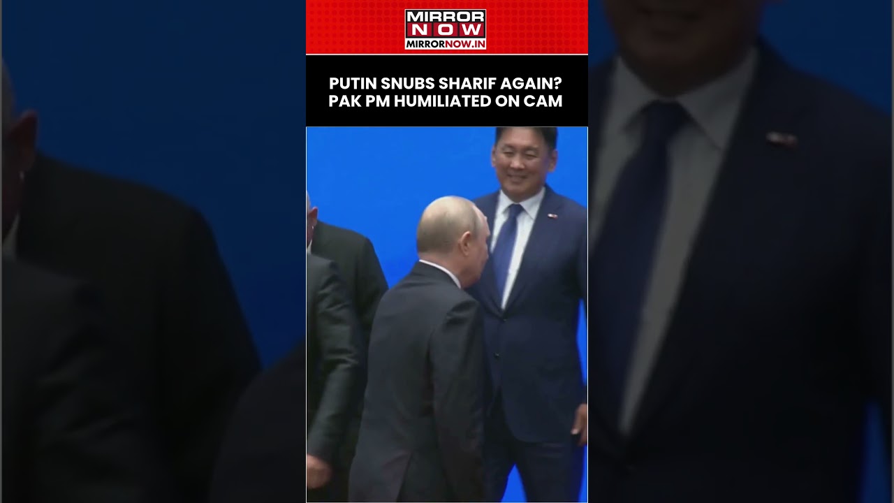 Putin Snubs Sharif Again? Pak PM's Quick Dash Behind Russian President At SCO Goes Viral #shorts