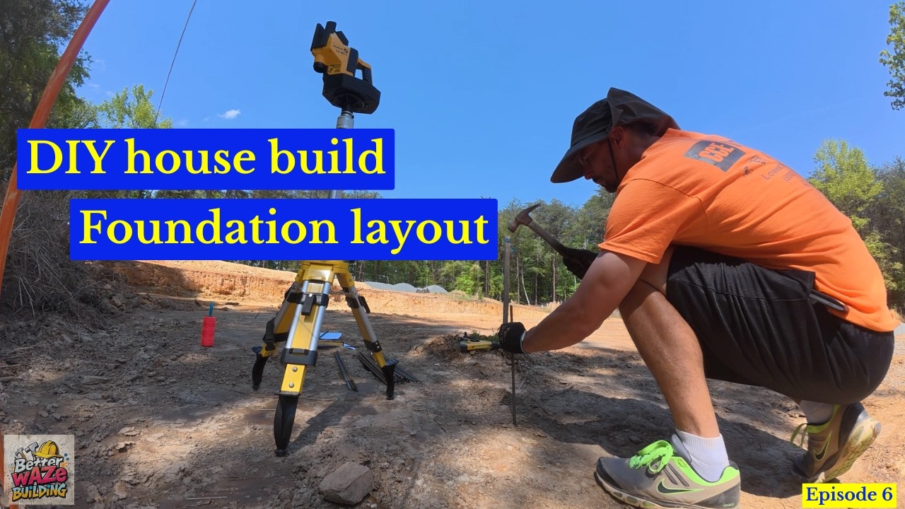 DIY house build Ep.6 - Laying out the foundation