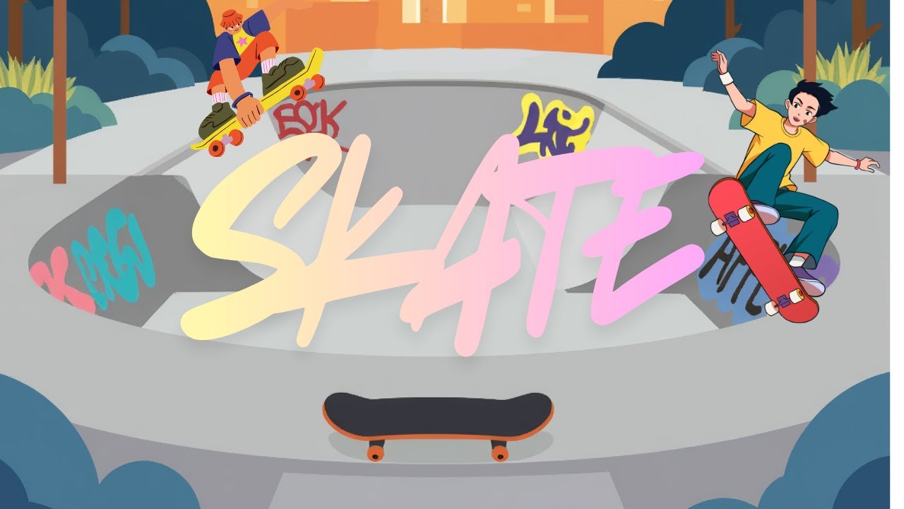 skate trick and fails