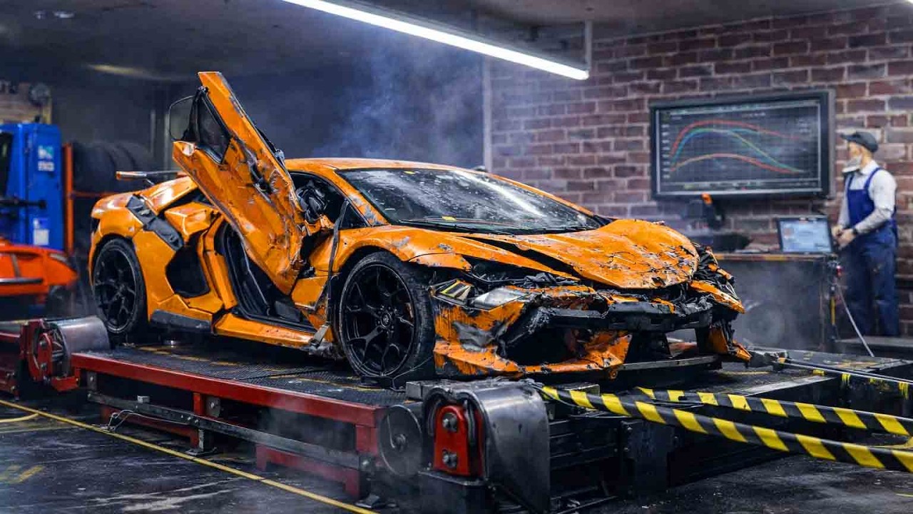 LAMBORGHINI Revuelto CRASHED 💥 | Full Repair in Mini Garage