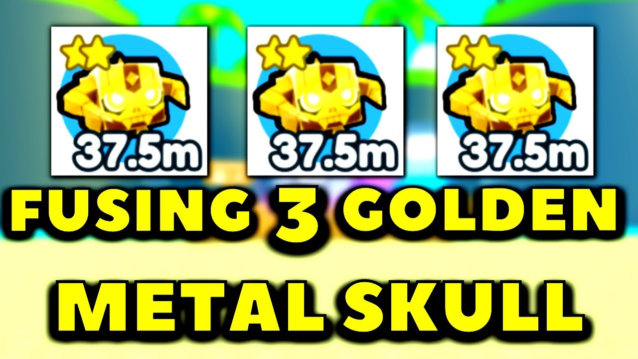 Fusing from golden Metal Skull to golden Happy Computer | Fusing Method | Roblox Pet Simulator X