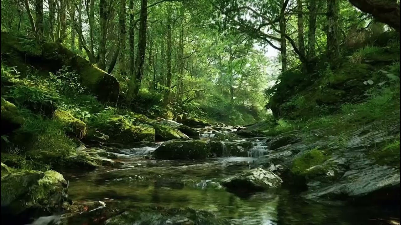 Deep Sleep Nature Sounds: Peaceful Forest River Ambience for Relaxation and Study, No Music