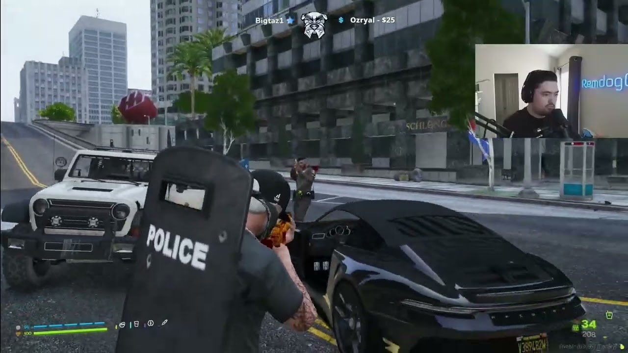 Cg Suarez Goes Demon Mode During Pd Shootout Killing 6 Cops to Save Cg's Gun Run | Prodigy Rp 2.7