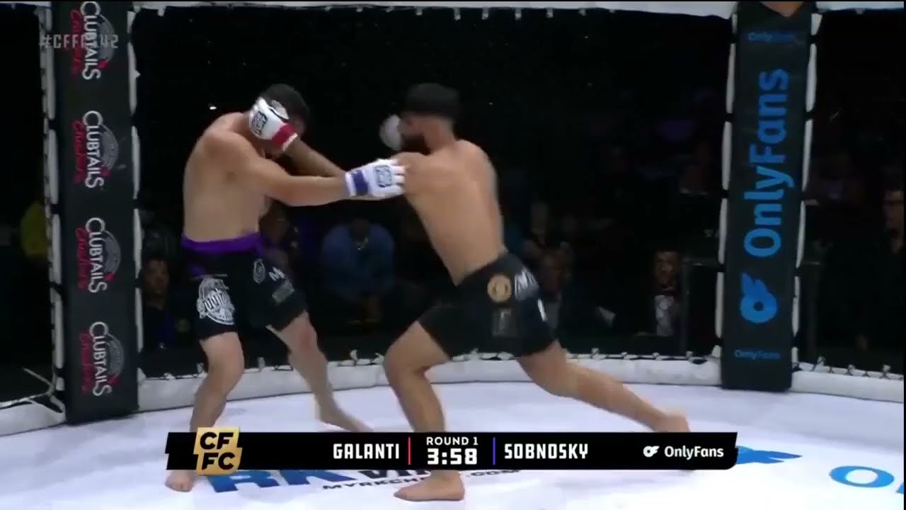 full fight of Galanti vs.Sobnosky Guillotine Choke Perfection! Quick Tap Win in Seconds🔥#mma #fight
