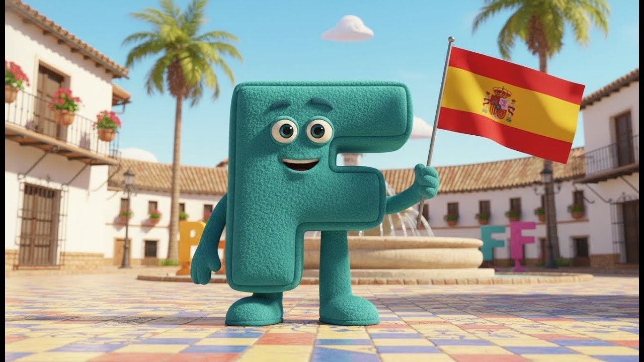 🇪🇸 🅵 ¡La Letra F! 🎵 Canción para Niños | Foca, Fútbol y Fiesta 🥳 Aprende el Abecedario - AlphaKidoo