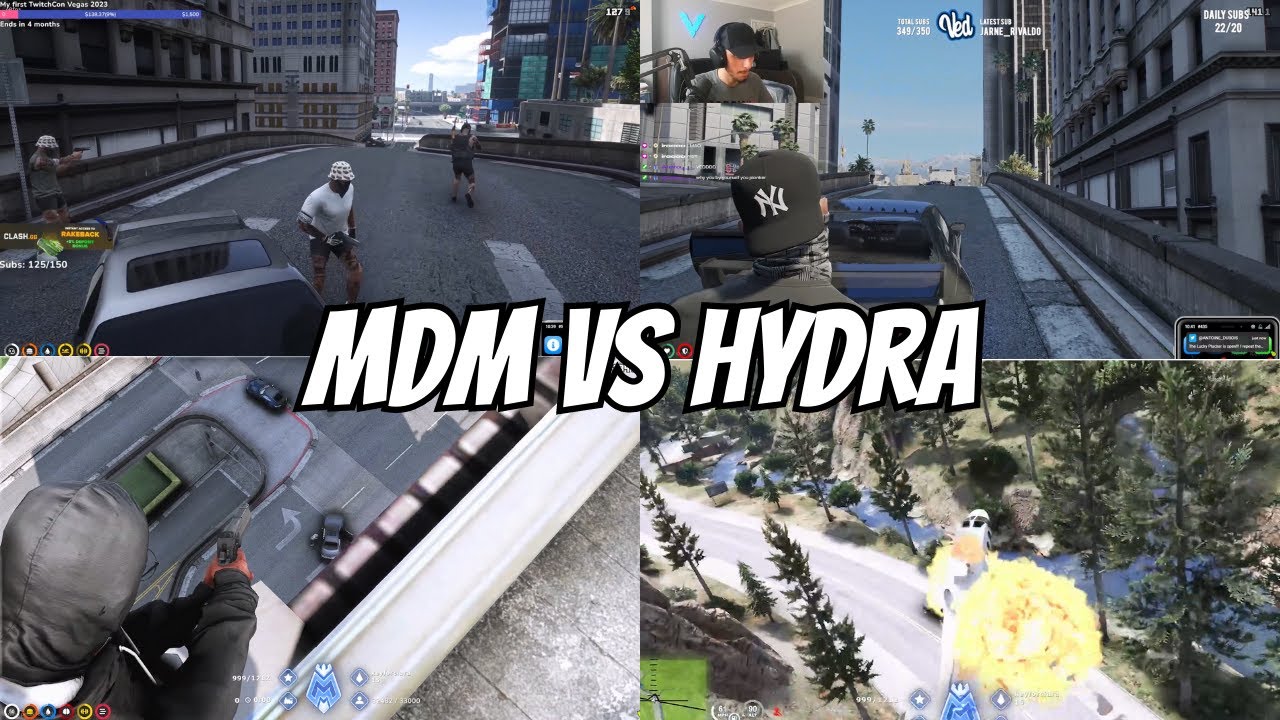 MDM VS HYDRA WAR DAY 2 FIGHT 1 But Matt & Jay Got BLOWN UP For THIS... | MANDEM NOPIXEL GTA RP