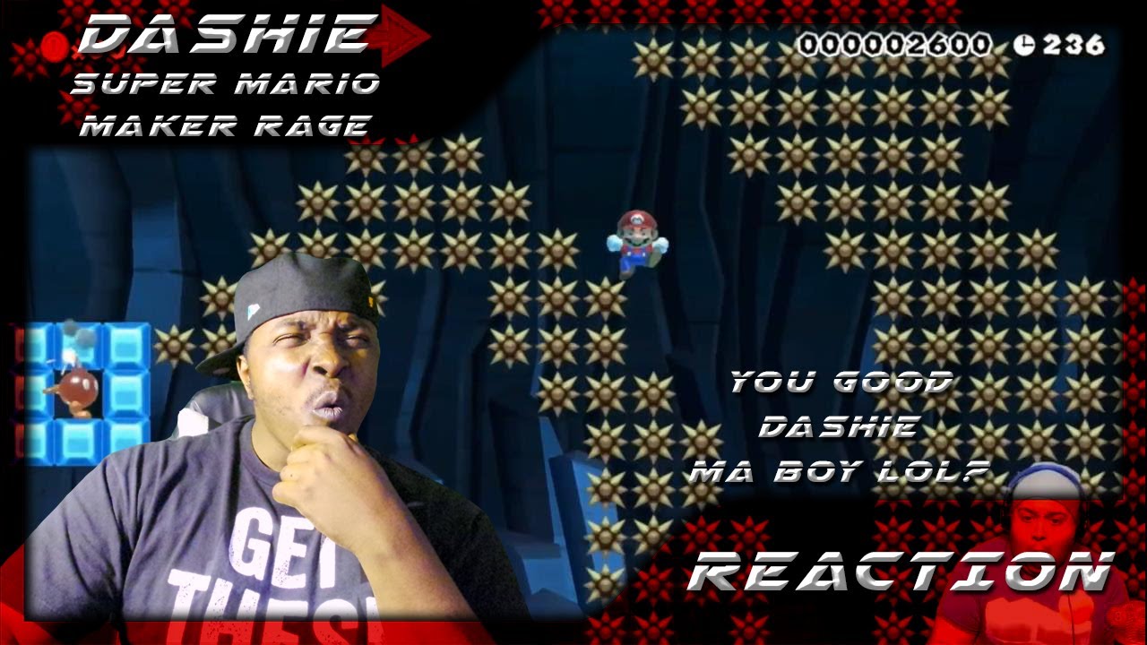 МНЕ ИНОГДА ЖАЛЬ ДЭШИ.... | Подборка Dashie Super Mario Maker Rage (РЕАКЦИЯ)