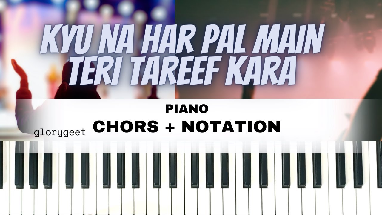 TAREEF KARAAN || Piano Chord + KeyNote @GloryGeet