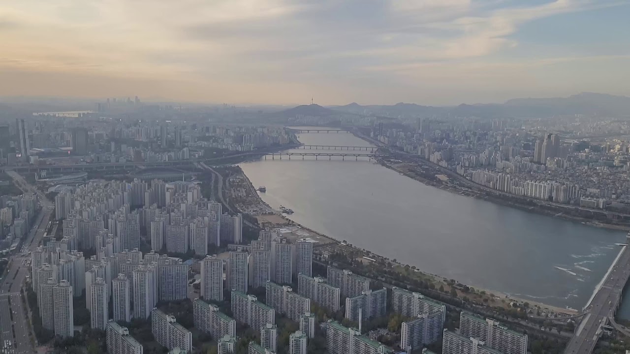 [4K video] 강남 / 한강 뷰 12hr | Gangnam Seoul View 12hr