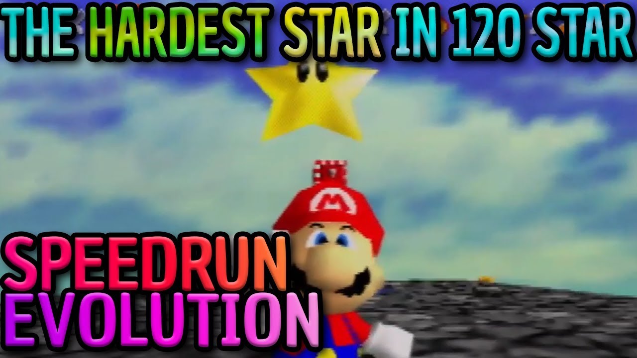 SM64 Speedrun Evolution: The HARDEST Star in 120 Star