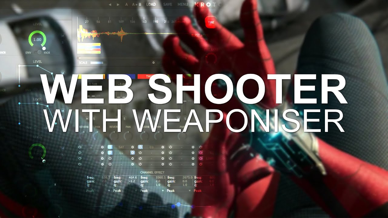 How I made Spiderman WEB SHOOTER with KROTOS Weaponiser | Sound Design Training #002