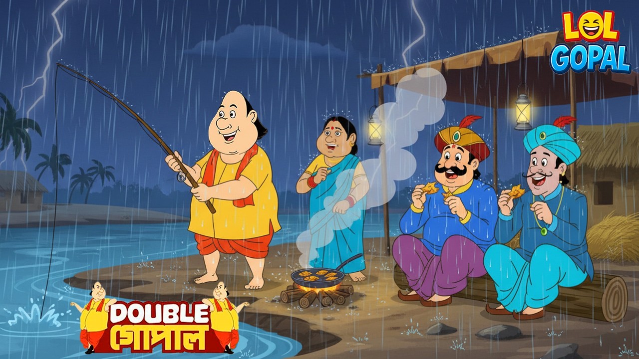 বিদ্যুৎ চমকালো... আর গোপাল একটা মাছ ধরলো | Gopal Bhar (Bengali) | গোপালভাঁড় | Fun With Gopal