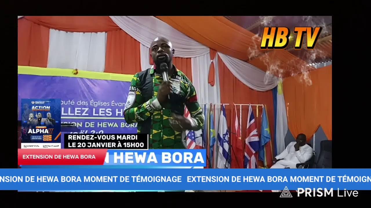 Live streaming of EXTENSION HEWA BORA CULTE DOMINICALE